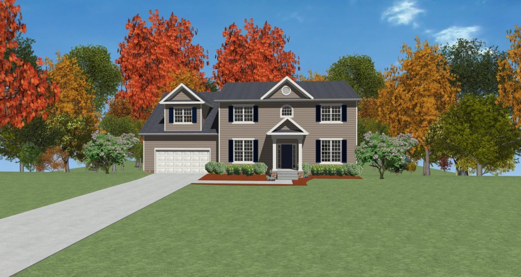 The Patriot: Two-story home, 4 Bedrooms, 2.5Baths, 2,882 square feet